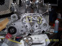 Engine assembled. Showing valve lifter mecahanism.jpg
