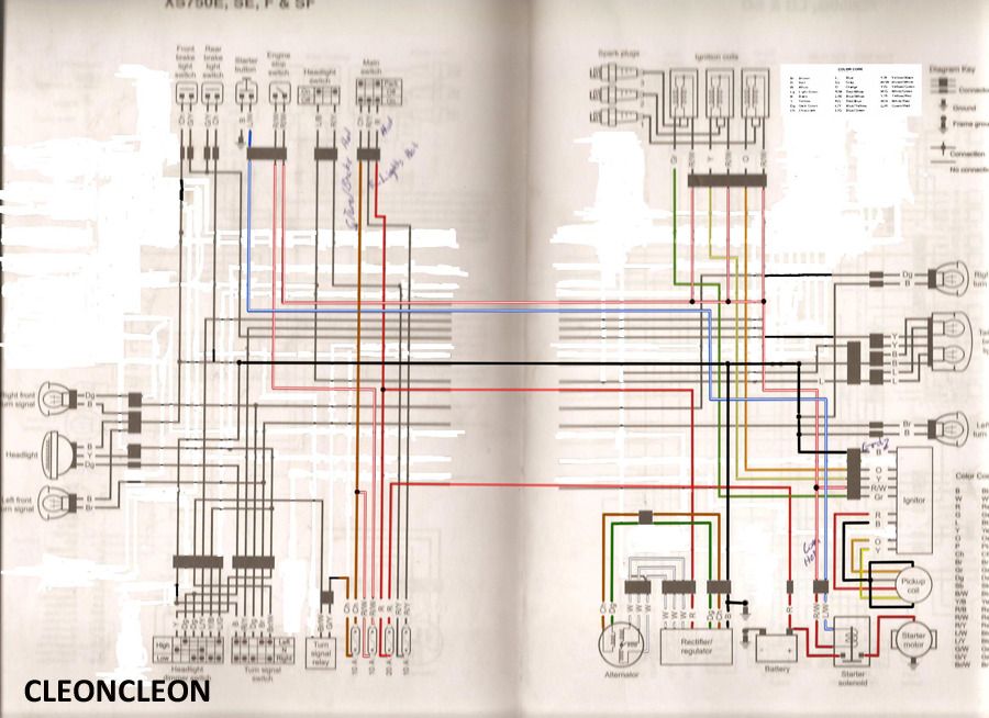 Xs750 Wiring Diagram - Wiring Diagram Schemas